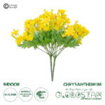 GloboStar® Artificial Garden CHRYSANTHEMUM BRANCH 21134 Τεχνητό Διακοσμητικό Κλαδί Χρυσάνθεμου Y30cm Σετ 2 τεμαχίων