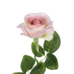 GloboStar® Artificial Garden LIGHT PINK ROSE  BRANCH 21137 Τεχνητό Διακοσμητικό Κλαδί Ανοιχτό ΡοζΤριαντάφυλλο Y50cm - Image 3