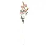 GloboStar® Artificial Garden PINK ROSE BRANCH 21142 Τεχνητό Διακοσμητικό Κλαδί Τριαντάφυλλα Ροζ Y80cm - Image 2