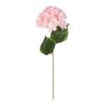 GloboStar® Artificial Garden PINK HYDRANGEA BRANCH 21143 Τεχνητό Διακοσμητικό Κλαδί Ροζ Ορτανσία Y73cm - Image 2