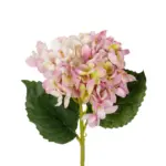 GloboStar® Artificial Garden LIGHT PINK HYDRANGEA BRANCH 21144 Τεχνητό Διακοσμητικό Κλαδί Ροζ Ορτανσία Y47cm - Image 3