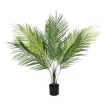 GloboStar® Artificial Garden PALM TREE 21153 Τεχνητό Διακοσμητικό Δέντρο Φοίνικας Μ100 x Π50 x Υ90cm - Image 2