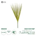 GloboStar® Artificial Garden GREEN GRASS BOUQUET 21161 Τεχνητό Διακοσμητικό Μπουκέτο Grass Πράσινο Y70cm