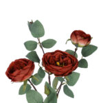 GloboStar® Artificial Garden RED CLIMBING ROSE BRANCH 21182 Τεχνητό Διακοσμητικό Κλαδί Τριαντάφυλλο Κόκκινο Y70cm - Image 3