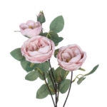 GloboStar® Artificial Garden PINK CLIMBING ROSE BRANCH 21184 Τεχνητό Διακοσμητικό Κλαδί Τριαντάφυλλο Ροζ Y70cm - Image 3