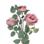 GloboStar® Artificial Garden HOT PINK CLIMBING ROSE BRANCH 21185 Τεχνητό Διακοσμητικό Κλαδί Τριαντάφυλλο Έντονο Ροζ Y70cm - Image 3