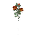 GloboStar® Artificial Garden CORAL RED CLIMBING ROSE BRANCH 21187 Τεχνητό Διακοσμητικό Κλαδί Τριαντάφυλλο Κοραλί Y70cm - Image 2