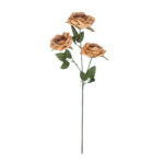 GloboStar® Artificial Garden PEACH  CLIMBING ROSE BRANCH 21189 Τεχνητό Διακοσμητικό Κλαδί Τριαντάφυλλο Ροδακινί Y66cm - Image 2