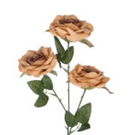 GloboStar® Artificial Garden PEACH  CLIMBING ROSE BRANCH 21189 Τεχνητό Διακοσμητικό Κλαδί Τριαντάφυλλο Ροδακινί Y66cm - Image 3