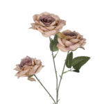 GloboStar® Artificial Garden OLD PINK CLIMBING ROSE BRANCH 21190 Τεχνητό Διακοσμητικό Κλαδί Τριαντάφυλλο Ξεθωριασμένο Ροζ Y66cm - Image 3