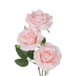 GloboStar® Artificial Garden LIGHT PINK  CLIMBING ROSE BRANCH 21193 Τεχνητό Διακοσμητικό Κλαδί Τριαντάφυλλο Ανοιχτό Ροζ Y66cm - Image 3