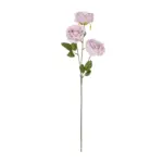 GloboStar® Artificial Garden PURPLE ROSE BRANCH 21194 Τεχνητό Διακοσμητικό Κλαδί Τριαντάφυλλα Μωβ Y66cm - Image 2