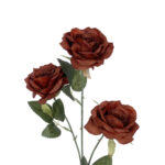 GloboStar® Artificial Garden RED CLIMBING ROSE BRANCH 21196 Τεχνητό Διακοσμητικό Κλαδί Τριαντάφυλλο Κόκκινο Y66cm - Image 3