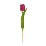 GloboStar® Artificial Garden HOT PINK TULIP BRANCH 21201 Τεχνητό Διακοσμητικό Κλαδί Έντονο Ροζ Τουλίπα Y37cm - Image 2
