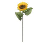 GloboStar® Artificial Garden YELLOW SUNFLOWER  BRANCH 21212 Τεχνητό Διακοσμητικό Κλαδί Ηλιοτρόπιο Κίτρινο Y50cm - Image 2