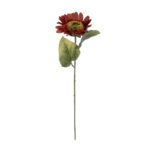 GloboStar® Artificial Garden RED SUNFLOWER  BRANCH 21214 Τεχνητό Διακοσμητικό Κλαδί Ηλιοτρόπιο Κόκκινο Y50cm - Image 2