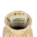GloboStar® Artificial Garden HAVANA 21222 Διακοσμητικό Πλεκτό Καλάθι - Κασπώ Γλάστρα - Flower Pot Μπεζ Μ16 x Π16 x Υ25cm - Image 6