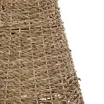 GloboStar® Artificial Garden CALIFORNIA 21239 Διακοσμητικό Πλεκτό Καλάθι - Κασπώ Γλάστρα - Flower Pot Μπεζ Μ20 x Π20 x Υ43cm - Image 5