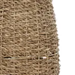 GloboStar® Artificial Garden FRANCISCO 21240 Διακοσμητικό Πλεκτό Καλάθι - Κασπώ Γλάστρα - Flower Pot Μπεζ Μ20 x Π20 x Υ41cm - Image 5