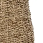 GloboStar® Artificial Garden PANAMA 21241 Διακοσμητικό Πλεκτό Καλάθι - Κασπώ Γλάστρα - Flower Pot Μπεζ Μ20 x Π20 x Υ40cm - Image 5