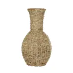 GloboStar® Artificial Garden MAUI 21242 Διακοσμητικό Πλεκτό Καλάθι - Κασπώ Γλάστρα - Flower Pot Μπεζ Π22 x M22 x Υ40cm - Image 4