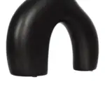 GloboStar® Artificial Garden TOLEDO 21249 Διακοσμητικό Κεραμικό Βάζo Μαύρο Π27 x Μ6 x Υ24 cm - Image 6