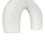 GloboStar® Artificial Garden TOLEDO 21251 Διακοσμητικό Κεραμικό Βάζo Λευκό Π27 x Μ6 x Υ24 cm - Image 6