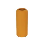 GloboStar® Artificial Garden CANGUU 21255 Διακοσμητικό Κεραμικό Βάζo Πορτοκαλί Π11 x Μ11 x Υ26 cm - Image 2