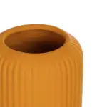 GloboStar® Artificial Garden CANGUU 21255 Διακοσμητικό Κεραμικό Βάζo Πορτοκαλί Π11 x Μ11 x Υ26 cm - Image 5
