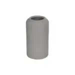 GloboStar® Artificial Garden LOVINA 21257 Διακοσμητικό Κεραμικό Βάζo Γκρι Π9 x Μ9 x Υ16 cm - Image 2