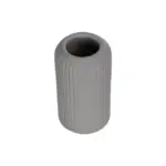 GloboStar® Artificial Garden LOVINA 21257 Διακοσμητικό Κεραμικό Βάζo Γκρι Π9 x Μ9 x Υ16 cm - Image 3