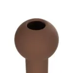 GloboStar® Artificial Garden COSTA RICA 21260 Διακοσμητικό Κεραμικό Βάζo Καφέ Π10 x Μ10 x Υ21cm - Image 6