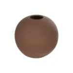 GloboStar® Artificial Garden SANUR 21261 Διακοσμητικό Κεραμικό Βάζo Καφέ Π22 x Μ22 x Υ20cm - Image 2