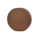 GloboStar® Artificial Garden SANUR 21261 Διακοσμητικό Κεραμικό Βάζo Καφέ Π22 x Μ22 x Υ20cm - Image 4