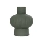GloboStar® Artificial Garden MALACHITE 21264 Διακοσμητικό Κεραμικό Βάζo Πράσινο Π13 x Μ13 x Υ16cm - Image 3