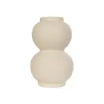 GloboStar® Artificial Garden PEARL 21265 Διακοσμητικό Κεραμικό Βάζo Μπεζ Π13 x Μ13 x Υ21cm - Image 4
