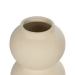 GloboStar® Artificial Garden PEARL 21265 Διακοσμητικό Κεραμικό Βάζo Μπεζ Π13 x Μ13 x Υ21cm - Image 5