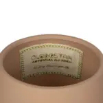 GloboStar® Artificial Garden AMBER 21269 Διακοσμητικό Κεραμικό Βάζo Καφέ Π17 x Μ17 x Υ20cm - Image 6