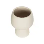 GloboStar® Artificial Garden MOREA 21270 Διακοσμητικό Κεραμικό Βάζo Μπεζ Π17 x Μ17 x Υ20cm - Image 3