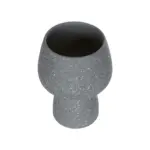 GloboStar® Artificial Garden SAMUI 21271 Διακοσμητικό Κεραμικό Βάζo Γκρι Π16 x Μ16 x Υ20cm - Image 3