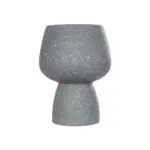 GloboStar® Artificial Garden SAMUI 21271 Διακοσμητικό Κεραμικό Βάζo Γκρι Π16 x Μ16 x Υ20cm - Image 4
