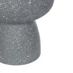 GloboStar® Artificial Garden SAMUI 21271 Διακοσμητικό Κεραμικό Βάζo Γκρι Π16 x Μ16 x Υ20cm - Image 5