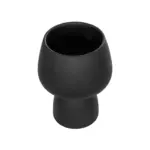 GloboStar® Artificial Garden CAMERON 21272 Διακοσμητικό Κεραμικό Βάζo Μαύρο Π16 x Μ16 x Υ20cm - Image 3