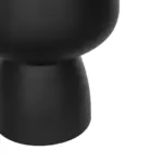 GloboStar® Artificial Garden CAMERON 21272 Διακοσμητικό Κεραμικό Βάζo Μαύρο Π16 x Μ16 x Υ20cm - Image 5
