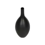 GloboStar® Artificial Garden OLRANDO 21273 Διακοσμητικό Κεραμικό Βάζo Μαύρο Π8 x Μ8 x Υ20cm - Image 3