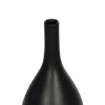 GloboStar® Artificial Garden OLRANDO 21273 Διακοσμητικό Κεραμικό Βάζo Μαύρο Π8 x Μ8 x Υ20cm - Image 5
