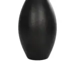GloboStar® Artificial Garden OLRANDO 21273 Διακοσμητικό Κεραμικό Βάζo Μαύρο Π8 x Μ8 x Υ20cm - Image 6