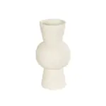 GloboStar® Artificial Garden BANGKOK 21274 Διακοσμητικό Κεραμικό Βάζο Μπεζ Μ12.5 x Π12.5 x Υ23cm - Image 2