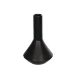 GloboStar® Artificial Garden CANNOLI 21280 Διακοσμητικό Κεραμικό Βάζo Μαύρο Π13 x Μ13 x Υ20cm - Image 2