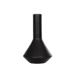 GloboStar® Artificial Garden CANNOLI 21280 Διακοσμητικό Κεραμικό Βάζo Μαύρο Π13 x Μ13 x Υ20cm - Image 4